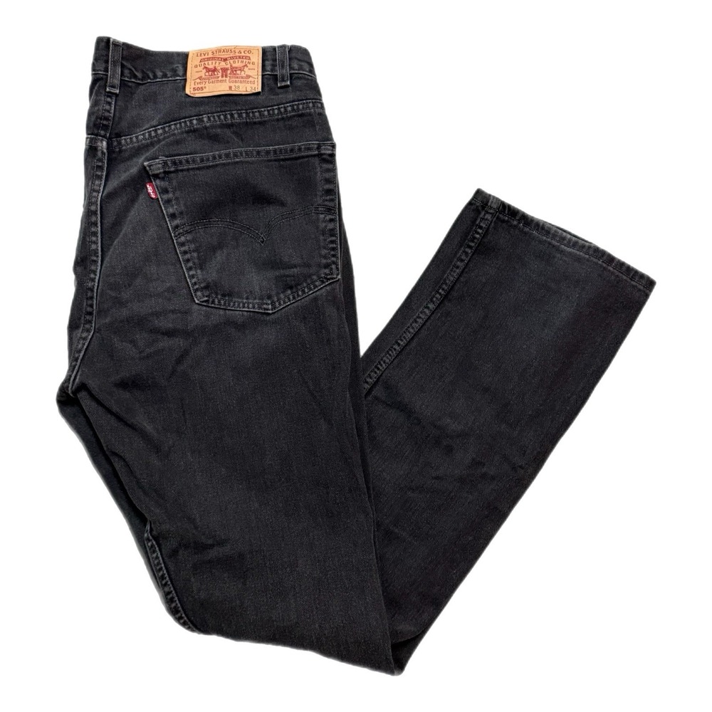 Men's‎ VTG Levis 550 Black Denim Jeans Size 38X34 Fit Like 36X33 Made In Mexico